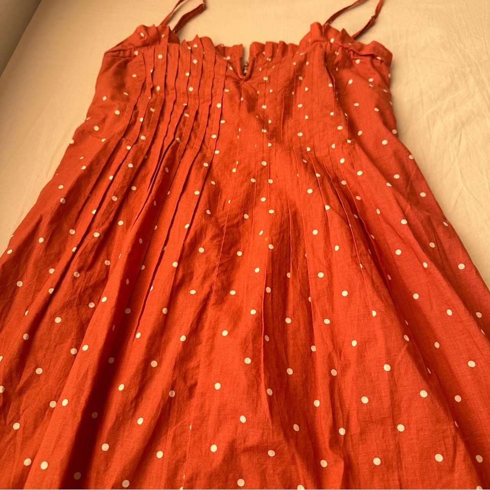 NWT Madewell strap dress with polka dots